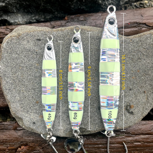 Finex Sky Dancer High-Flash Shore Jig • Spinner Hook