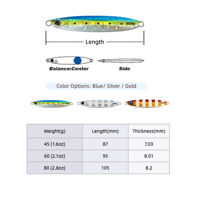 6-Pack Sky Dancer – High Flash · Slow Fall Set + Free Portable Fishing Pliers
