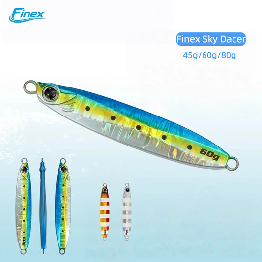 Finex Sky Dancer High-Flash Shore Jig • Spinner Hook