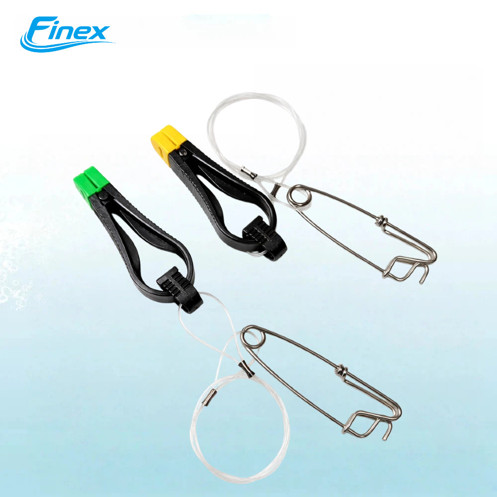 2 Pack Heavy Duty Downrigger Release Clip – 24” Leader with Stainless Snap for Salmon Trolling