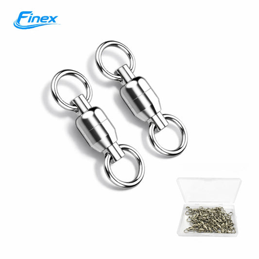 High Duty Ball Bearing Swivel – Stainless Steel Saltwater Fishing Swivels (25 Pack)